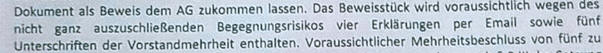 Beschwerde gegen AG Auszug
